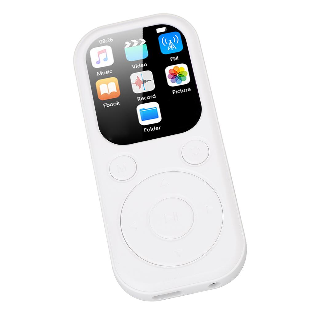 MP3 Player with Bluetooth 5.4 HiFi Speaker Voice Recorder 2.01in Screen Portable Music Player Without Small Memory Card
