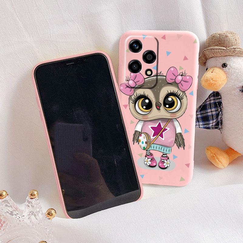 Beautiful Flowers For Honor 200 Lite Case Cute Heart Leopard Print Cover Soft Silicone Matte Protective Women Gilrs Back Fundas