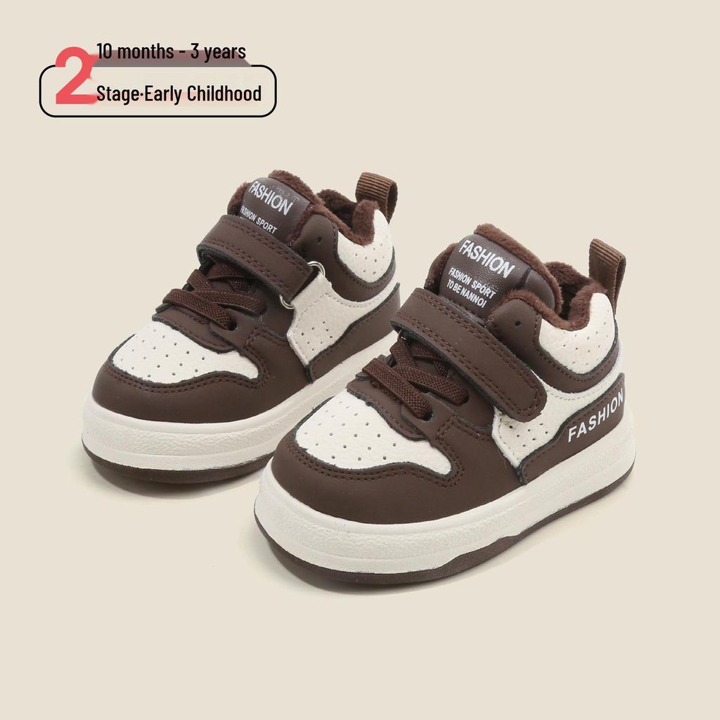 Infant Winter Warm Cotton Shoes: Baby Boys' & Girls' Casual Sports Walking Shoes