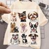 9pcs/set Cartoon Dogs Patch For Clothes T-Shirt Jeans Stickers Diy Hoodies Heat Press Appliqued Animal Patches