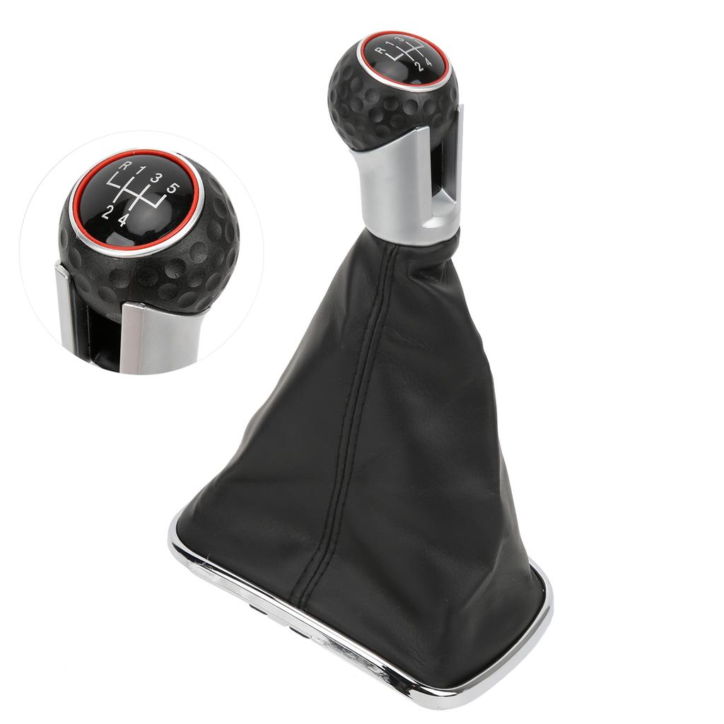 Car Gear Shift Knob Lever Shifter Boot Dust Cover Replacement for Mk4 Bora 1999?20045 Speed