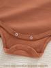 Baby Unisex Fleece Bodysuit: Autumn/Winter Thick Snap-Crotch, High-Collar, Long-Sleeve