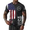 3D Print Retro Design USA Flag Pattern T-shirt For Men 250 Years Holiday Streetwear Short Sleeve Loose Tee Shirt 2026 Fashion