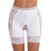 Damen Spitzen Schrittlose Boyshorts Hohe Taille Slips Freches Design Sicherheits-Shorts Slips Clubwear Dating Unterwäsche