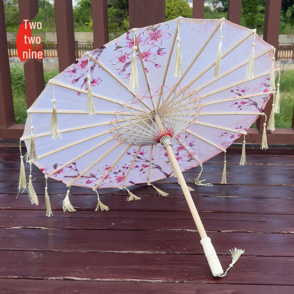 

Children s Petal Tassel Umbrella - Dance Performance, Hanfu Props & Cheongsam Photography 70cm-Half-through