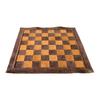 19" X 19" Genuine Leather Chess - Brown Colour | Roll-up Chess | Tournament Chess