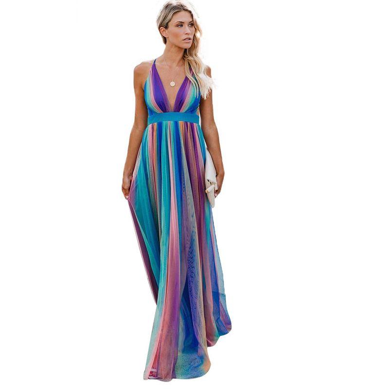 Sleeveless Sexy Backless Dress Tunic Waist