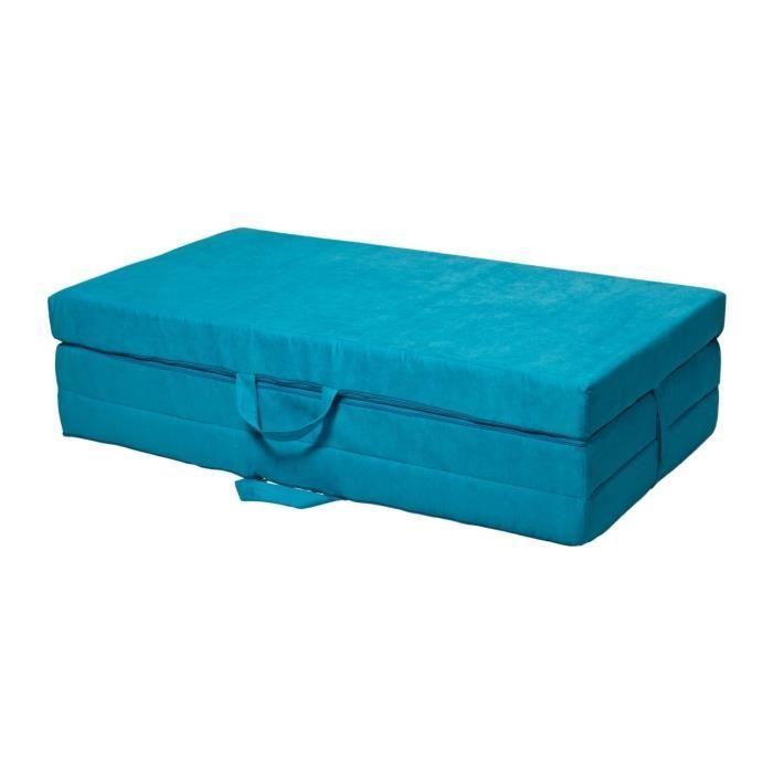 Matelas poddajný matelas invité 200x120x10 cm bleu
