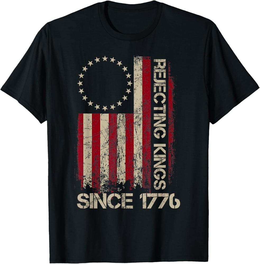 

Rejecting Kings Since 1776 Shirt No Kings In America 1776 Shirts For Men T-Shirt S