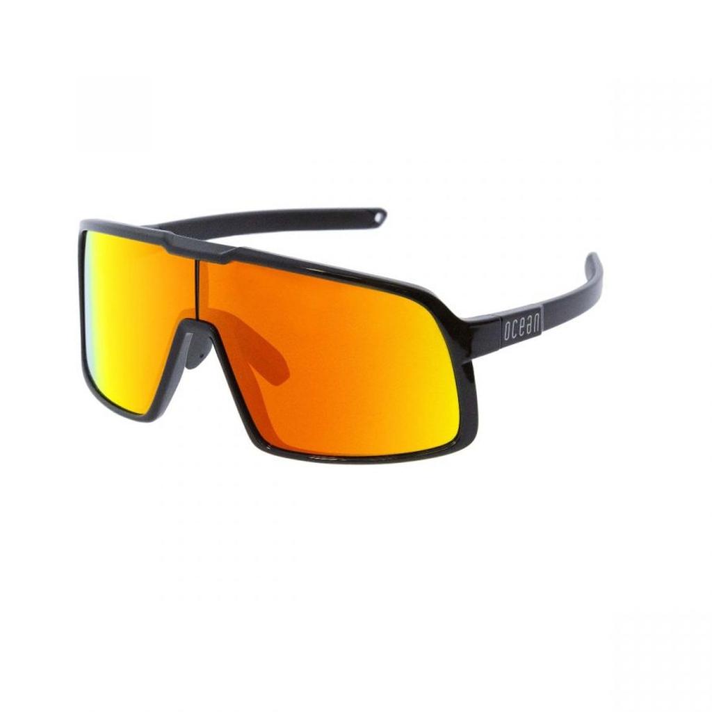OCEAN LEUCATE Floating Organic Lightweight UV Detachable Strap Shiny Black Red REVO Sunglasses, Bio-Based Frame, Protection, & Floater, (Polarized