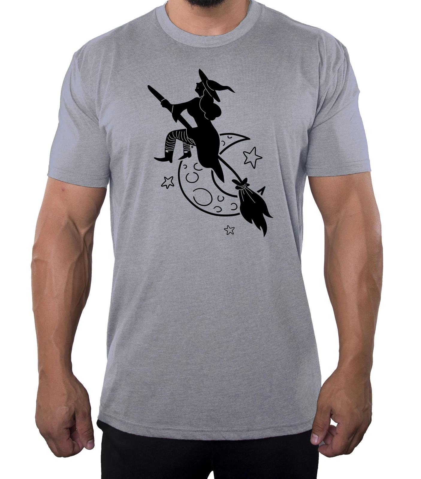 Witch Halloween Men s T-Shirts, Funny Graphic Tees, Halloween T-Shirts! M