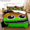 Garten Of Banban 3D Bedding Set Game Quilt Cover Pillowcases Single Queen King For Kids Rainbow Cartoon Duvet Cover Sets