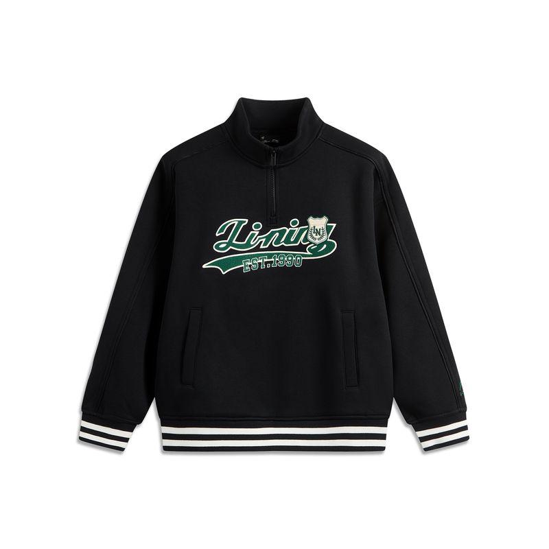 

Li Ning Kids Fleece-lined Winter Youth Sweatshirt Black (Fleece-lined) 110cm