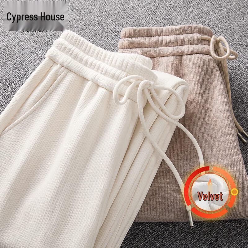 

Женские флисовые брюки с кулиской и широкими штанинами для повседневной носки L