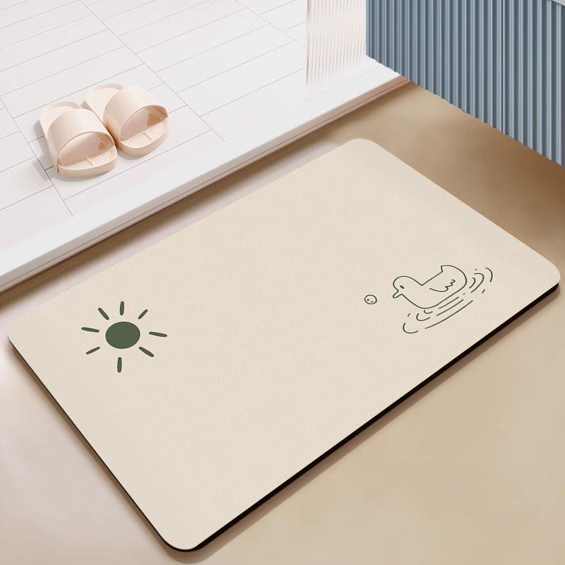 

Simple Bathroom Floor Mat, Diatom Mud Floor Mat, Bathroom Door, Quick-Drying, Easy To Take Care Of, Wear-Resistant And Non-Slip Floor Mat 40*60cm