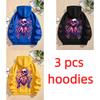 Autumn Hoodies for Boys Girls Casual Sweatshirt Kids Clothes Tops Long Sleeve Hoodie Shattered Love Skull Printed Hooded Pullover