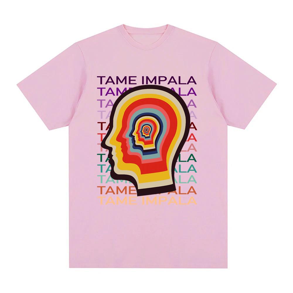 Tame Impala Trend T-Shirt New High Quality Album Tee-shirt Sleeve 100% Cotton Gothic Tshirt Round Neck Summer Tee Tops