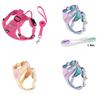 Pet Harness For Small Dogs Polyester Breathable No Pull Adjustable For Outdoor Walks