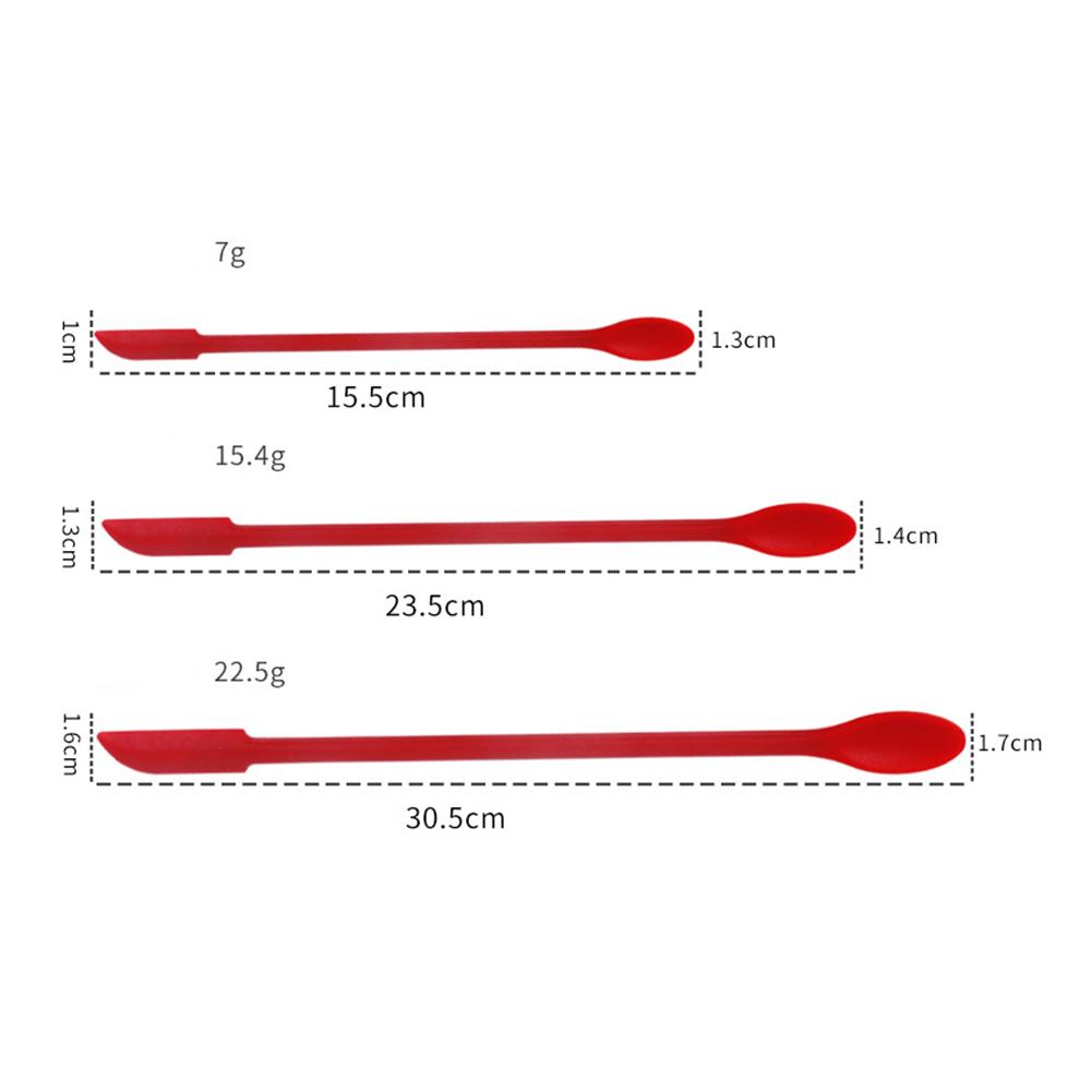Silikon-Schaber-Spatel, schwarz, bequemer Griff, doppelendig