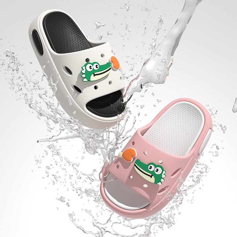 Children's Summer Cartoon Cute Slippers for Boys and Girls, Suitable for Indoor and Outdoor Wear, Non-slip Soft-soled Baby Beach Thick-soled Sandals