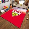 Roter und weißer Logo-Teppich, geeignet als rutschfeste Matte für das Wohnzimmer oder das Sofa im Schlafzimmer