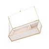 Multifuntional Glass Jewelry Chest Jewelry Case with Lid Glass Jewelry Box for Elegant Presentation of Own Adornments