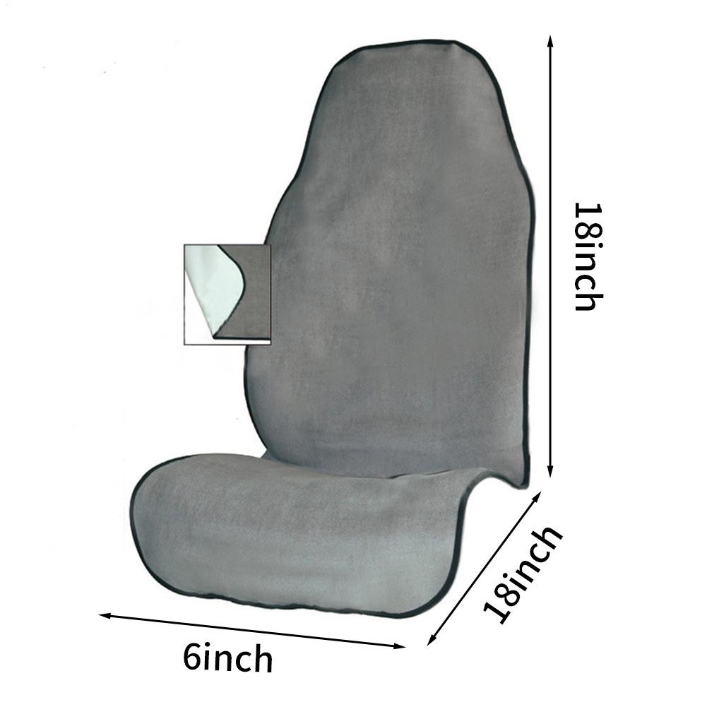 Black Waterproof Sweat Towel Car Seat Cover Anti Slip Bucket Seat For Post Gym Workout Running Swimming Beach And Hiking