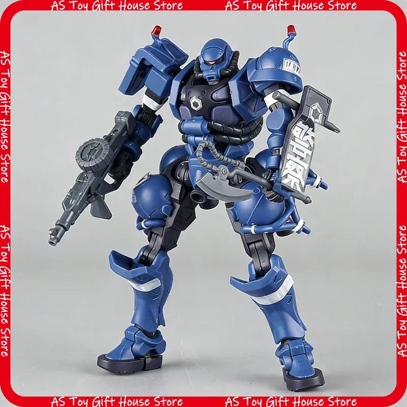 Hg 1144 Assembly Gquuuuuux Military Police Zaku Model Kit Action Figure Puzzle Toy Collectible Desktop Ornament Doll Gift