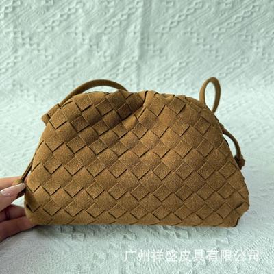 Early Autumn New Matte Woven Bag Cloud Bag Autumn and Winter Messenger Bag Hand Bag Dumpling Bag