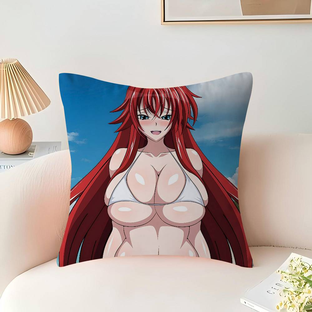 Anime R-Rias-Gremory Pillowcase 45x45cm Cute Pillowcase Living Room Sofa Cushion Cover Bedroom Home Decoration Children's Gift