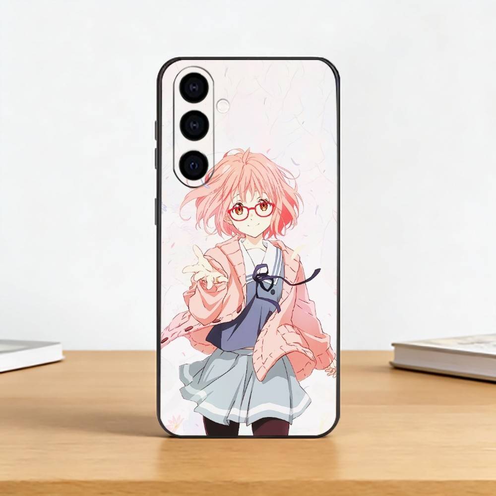 Anime Beyond the Boundary Phone Case For Samsung Galaxy A73,A72,A71,A70,A53,A52,A51,Others Soft Black Cover