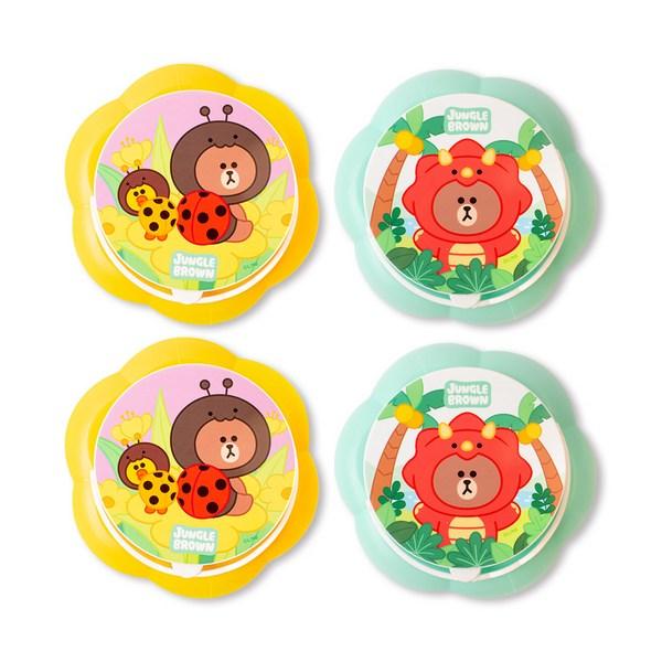 

Бутылка для воды Line Friends Jungle Brown Art Jabara 4шт, случайная доставка