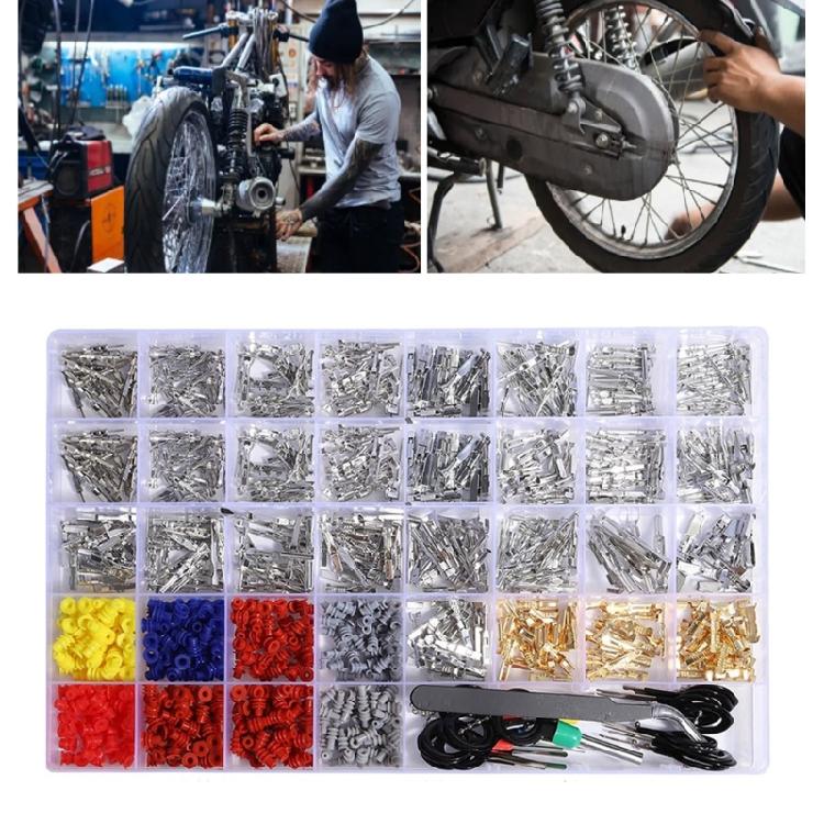 950Pcs 1/1.5/1.8/2.2/2.8/3.5mm Connector Pin Terminals Automotive Pin Connector with Terminals Removal Tool Enduring