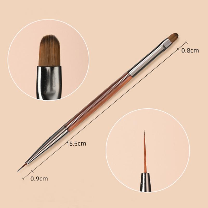 9Pcs Nail Brush Liner Painting Pen Manicure Acrylic Drawing Brush for Nail Art Design UV Gel Nails Tip Display DIY Tool