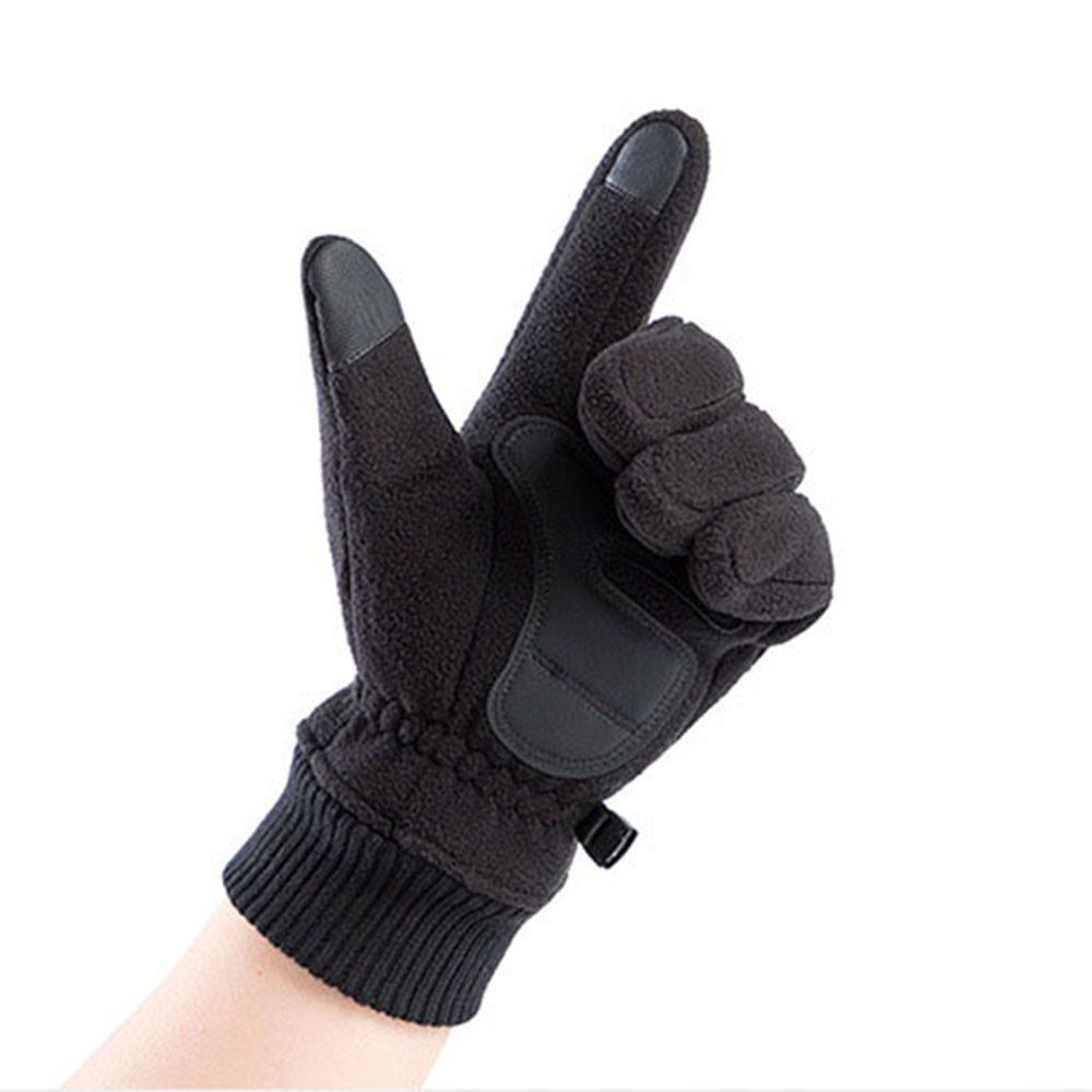 Waterproof Thicken Touch Screen Gloves Fleece Ski Gloves Riding Climbing Mitten Winter Warm