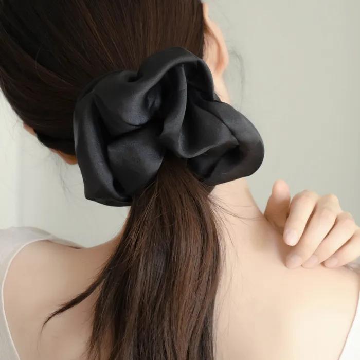 SILK ORGANZA CHIFON SCRUNCHIE_5COLOR / 3SIZE