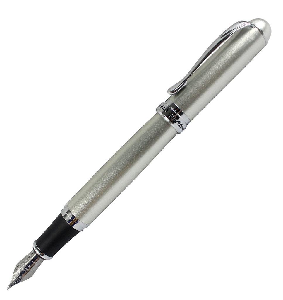 Gullor Jinhao X750 Calligraphy Fountain Pen with Stainless Steel Medium 18KGP Silver Nib, -