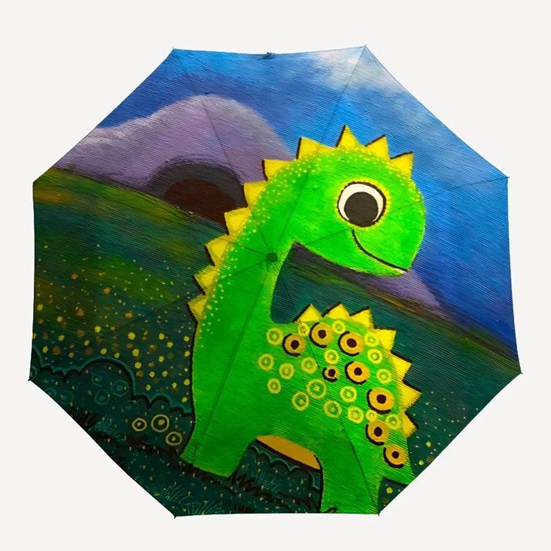 

1pc Dinosaur, Fantasy Umbrella That Opens Closes Automatically Perfect Gift with a Convenient Folding Mechanism 27