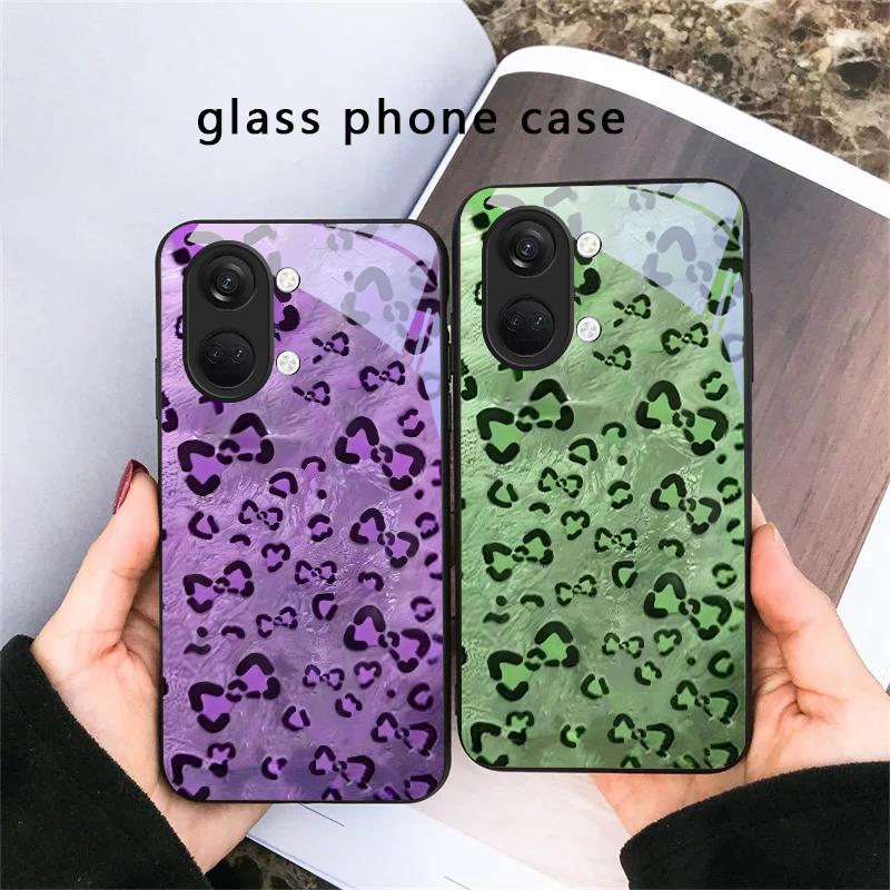Abstract Leopard Print For OnePlus Ace 2 3 2V 5 Pro Nord CE 2T 2 3 Lite N20 N30 6 7T 8 8T 9 10 Pro 11R 12R 13R Glass Phone Case