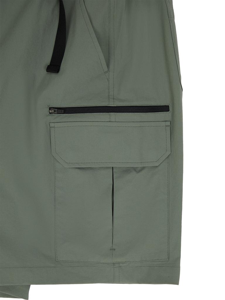 Jeimiweseuteu Nylon Utility Cargo Shorts (Green)
