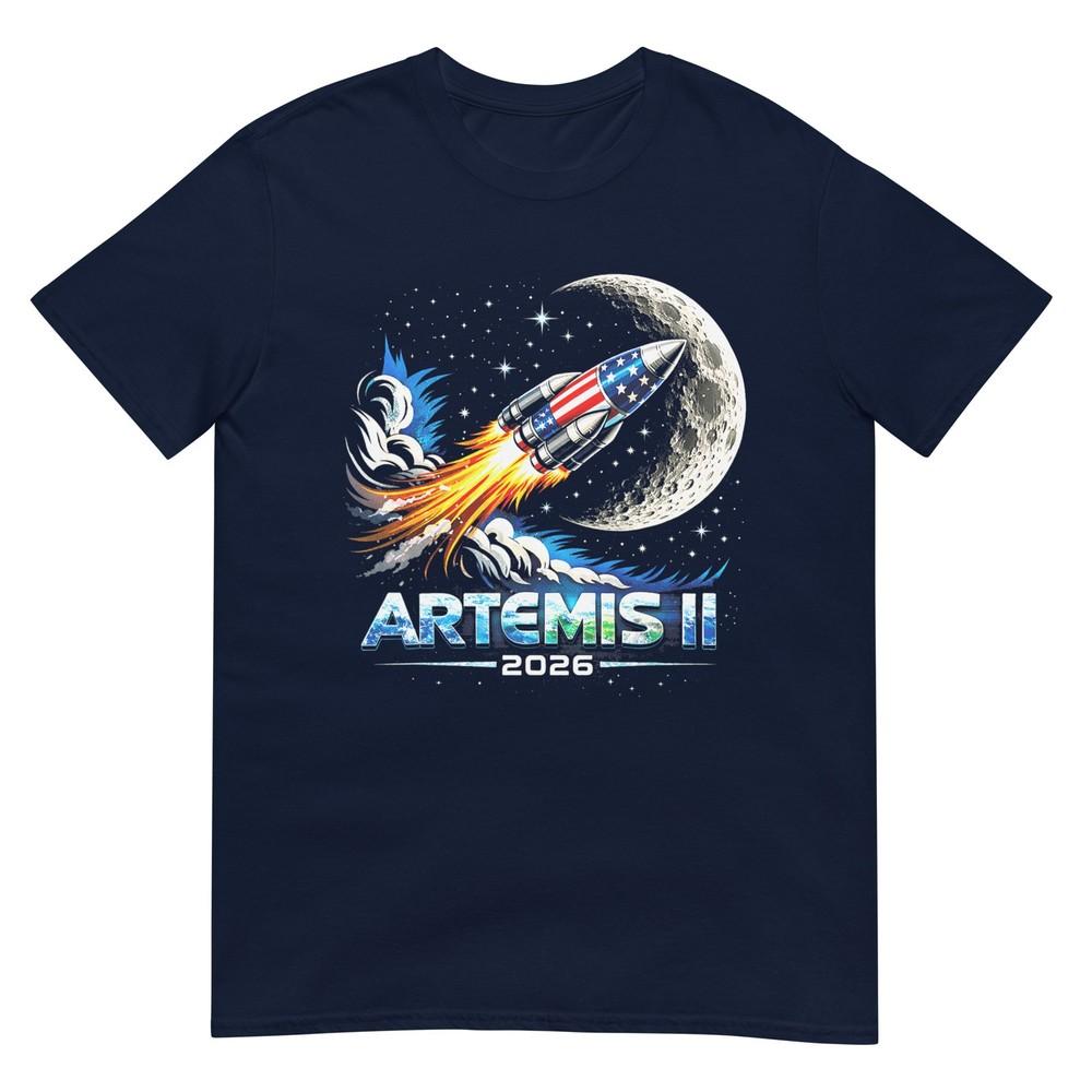 Artemis Ii 2026 Rocket Launch Mission To The Moon Artemis 2 Tshirt S