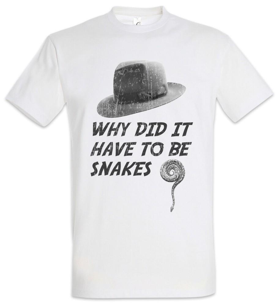 

Why Did It Have To Be Snakes T-Shirt Indiana Fun Snake Jones Whip Hat 4XL