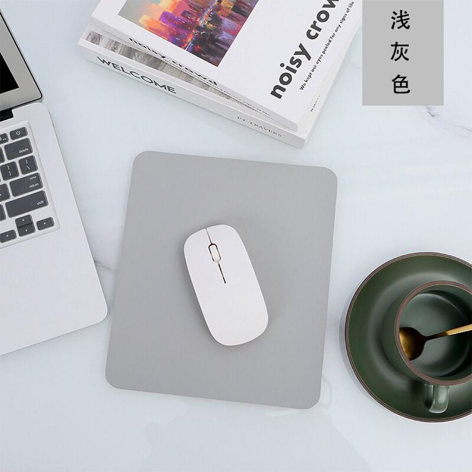 Small Pu Mouse Pad Non-Slip Gaming Desktop Leather Mouse Pad Waterproof Anti-Scratch Easy To Clean Mat For Pc Laptop Desktop