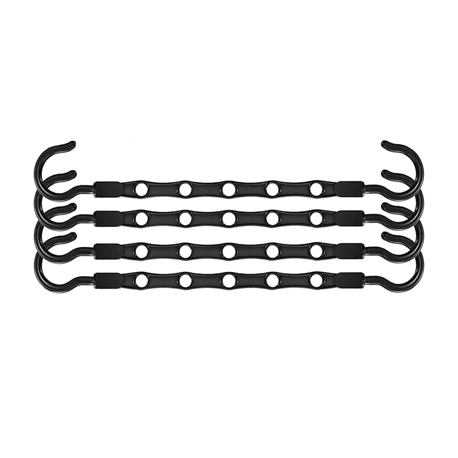 

Вешалка из 4 предметов, компактная вешалка для шкафа, компактная вешалка-органайзер чёрный