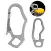 Durability Alloys Keychains Clip Carabiner with Bottle Openers Tool Compacts Carabiner for Outdoor Activity