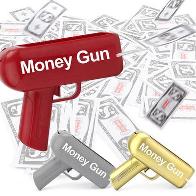 Big Power New Fantastic Banknote Spray Money Gun Money Gun Dollar Shot Money Spit Gun Wedding Toy