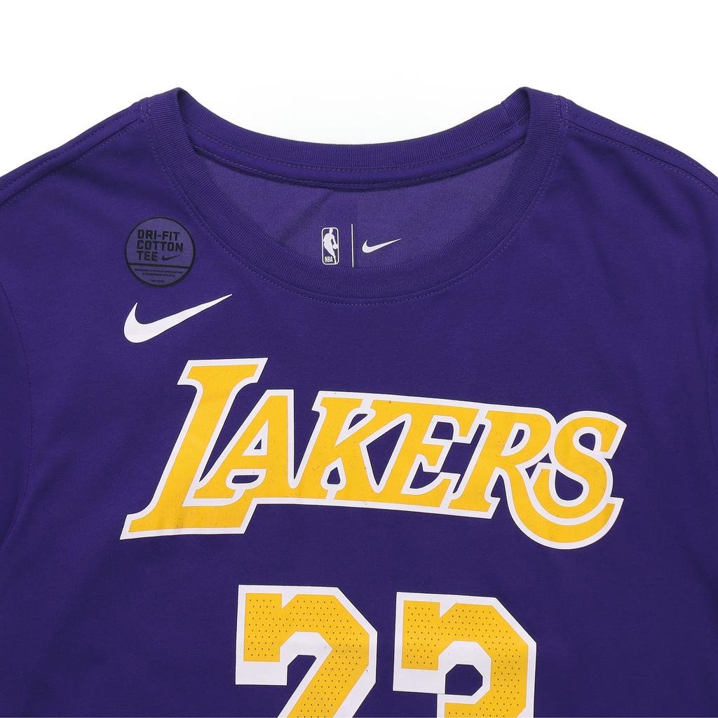Nike Dri-FIT NBA Limited Edition Lakers LeBron James #23 Quick-Dry Tee Men Tops Purple BQ1541-557