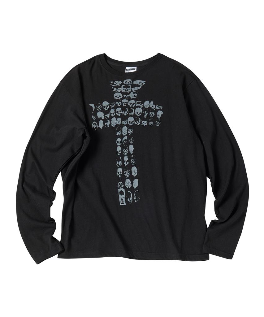 Eontaiteulseoul Cross Skeleton Long Sleeve Black