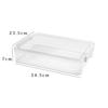 Clear PET Desktop Organizer Box, Thick A4 File Holder, Waterproof & Stackable Office Document Storage