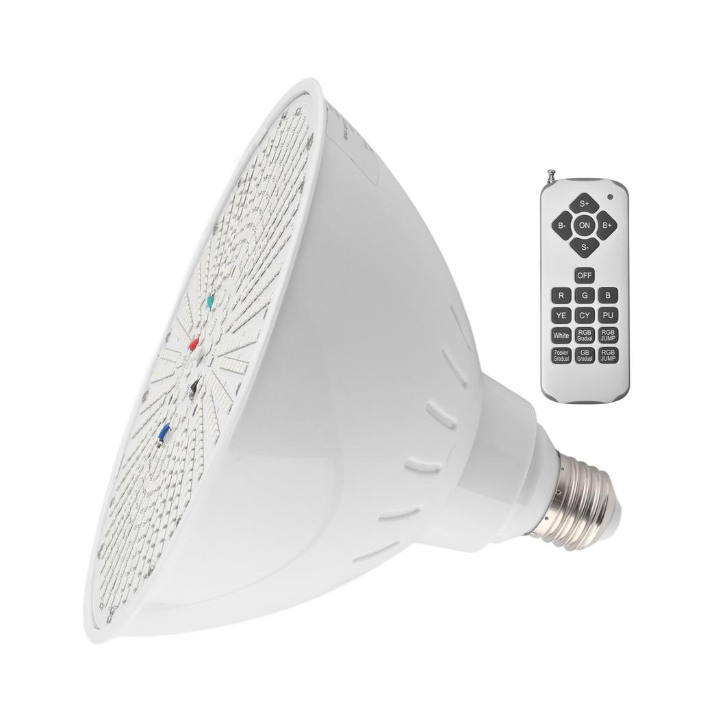 12V 40W LED Pool Light E26 RGB Color Changing Pool Light Bulb with Remote Control